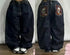 Baggy Jeans Women Wide Leg High Waist Vintage Washed Print Streetwear Casual Everyday Relaxed Fit