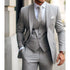 Men's Suits Slim Fit Formal Wedding Outfits 3 Piece Jacket Pants With Vest Custom Made