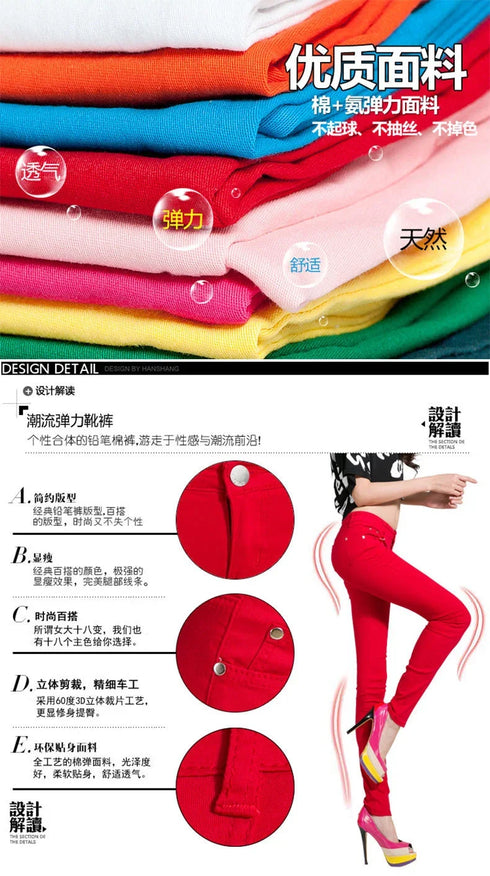 Candy Color Women's Straight Leg Jeans - Versatile Stretch Denim Pants for All Seasons, Perfect for Fall Outfits with Jeans and Homecoming Styles