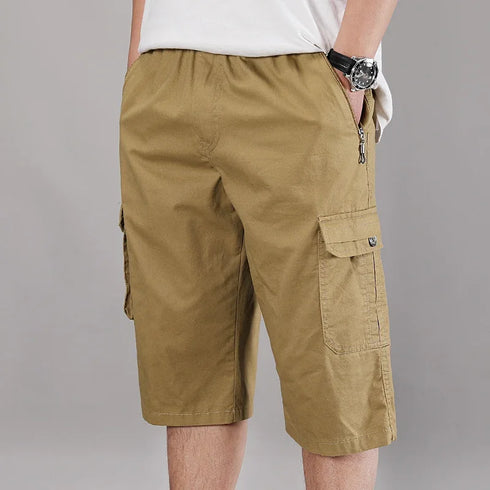 Men's Cropped Shorts Pure Cotton Business Gentleman Casual Work Shorts