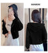 Hooded Spring Jacket for Women Short Summer Thin Zipper Cardigan Loose Work Casual Top
