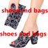 Shoe Bag Set Ladies Rhinestones Fashion Slippers High Heel Party