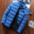 Men's Warm Stand Collar Winter Down Jacket - Casual Street Fashion Parka for Autumn and Winter Adventures