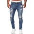 Ripped Slim Fit Denim Distressed Ankle Length Mens Jeans