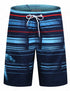 Striped Beach Shorts Men Fashion Swimwear Board Shorts Trunk
