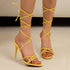 Elegant Summer Strap Open Toe High Heels for Women, Fashionable Party Pumps