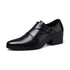 Men's Leather Business Shoes Slip-On Pointed Toe Loafers for Weddings and Daily Wear
