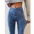 High Waist Jeans Slim Denim Pencil Pants for Fashionable Women