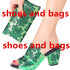 Shoe Bag Set Ladies Rhinestones Fashion Slippers High Heel Party