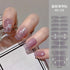 Waterproof Long Lasting Gel Nail Art Stickers for Stunning Full Cover Manicures - 9 Piece Set of Baking-Free Solid Color Decals