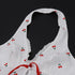 FZCSPEED Sleeveless Printed Halterneck V-neck Crop Top Backless Cherry Print Bow Slim Fit Crop Top