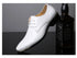 Elegant Oxford Dress Shoes for Men - Luxurious Patent Leather Formal Footwear for Weddings and Office Events, Sizes 38-48, Soft Rubber Outsole and Pointed Toe Design