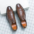 Stylish Brogue Lace-Up Business Formal Shoes for Men – Perfect for Office, Banquet, and Outdoor Parties in Sizes 38-48