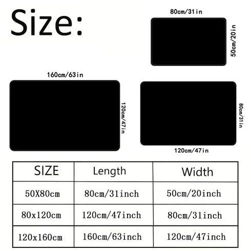 Luxury Retro Persian Carpet Non-Slip Living Room Entrance Mat Home Decoration Rug