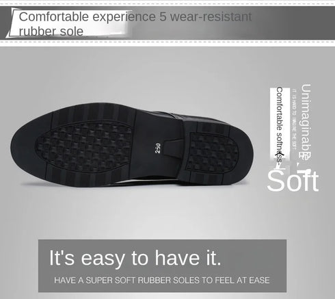 Men Breathable Leather Shoes Soft Sole Business Casual Footwear