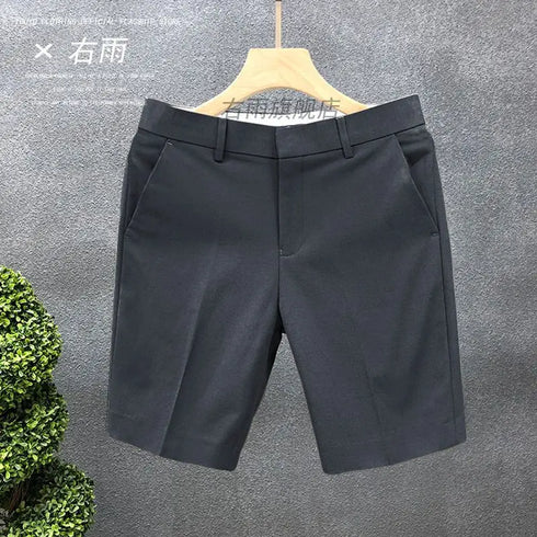 High-End Light Business Suit Shorts Men's Slim Casual Shorts