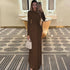 Elegant O-neck Long Sleeve Bodycon Evening Party Dresses