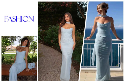 Mingmingxi Summer Strapless Bodycon Dresses Women Elegant Party Dresses