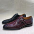 Men's Classic Cow Leather Brogue Shoes Lace-Up Pointed Toe Footwear