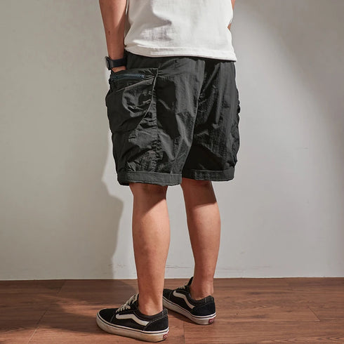 Summer Loose-Fitting Cargo Shorts Men's Fashion Casual Pants Multi-Pocket Quick-Dry Outdoor Wear