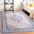 Machine Washable Vintage Area Rugs for Living Room with Non-Slip Rubber Backing