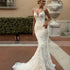 Exquisite Wedding Dresses Gorgeous Bridal Gowns Lace Tiered Robes Backless Spaghetti Straps