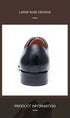 Men's Leather Casual Oxford Shoes Comfortable Lace-Up Business Footwear
