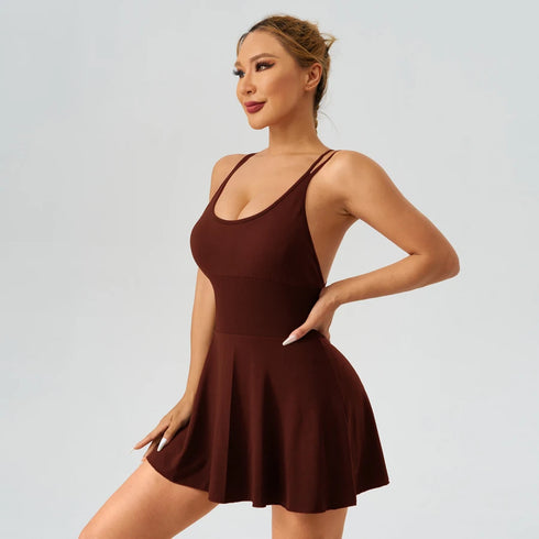 Summer Tennis Wear Women's Sports Dresses Gym Jumpsuits Shorts Leggings Tracksuits Yoga Clothes