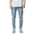 Fashion Streetwear Ripped Skinny Jeans Men Cargo Pants Slim Fit
