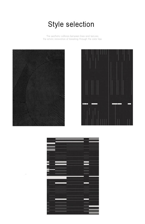 Modern Minimalist Large Area Rug for Living Room and Bedroom Decor