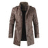 Fleece-lined Faux-Leather Jacket — Warm, Slim & Winter-Ready