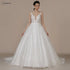 BEPEITHY Customized Luxury Strapless A Line Glitter Wedding Dresses