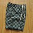 Graphic Plaid Shorts for Men Drawstring Designer Summer Cotton Stylish Thin