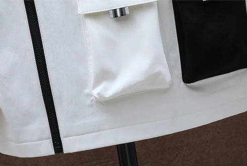 Men's Casual Zipper Hooded Jacket - Spring and Autumn Baseball Uniform with Front Pocket, Loose Pullover Style for Everyday Wear