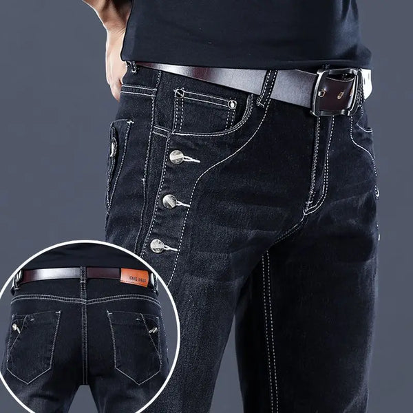 Fashion Luxury Clothing Designer Slim Fit Denim Jeans for Casual Wear
