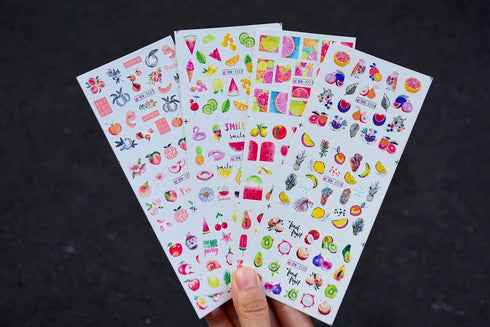 12 Floral Patterns Summer Nail Water Decals - Daffodils, Lilies, and Tulips for Stunning Nail Art Transfers and DIY Manicure Accessories