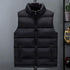 Men's Thermal Sleeveless Padded Vest - Casual Outdoor Body Warmer for Hiking and Winter Wear, Stylish and Functional Down Cotton Jacket, Windproof Design, Perfect for Autumn and Winter Adventures