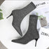 Sexy Sock Boots Knitting Stretch High Heels for Women Fashion Shoes Ankle Boots