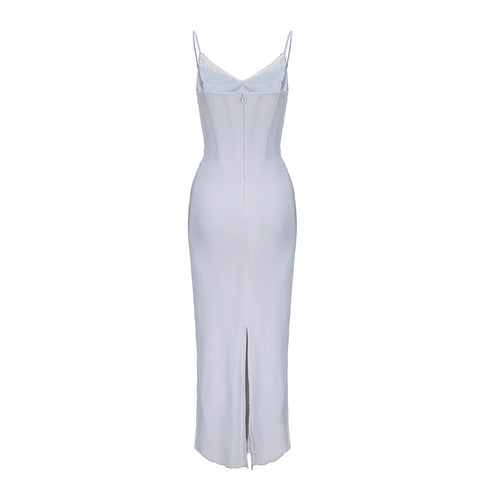 Suninheart Summer Mesh Maxi Dresses for Women Elegant Formal Dress