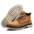 Men's Classic Leather Winter Ankle Boots with Warm Fur Lining for Outdoor Adventures