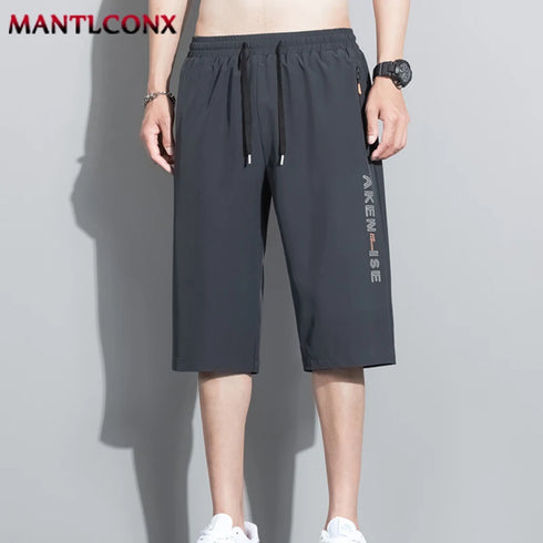 Fashion Sports Shorts Men Elastic Waist Breathable Quick Dry Bottom