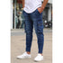 Men's Slim Fit Stretch Jeans Multi Pocket Cargo Trousers