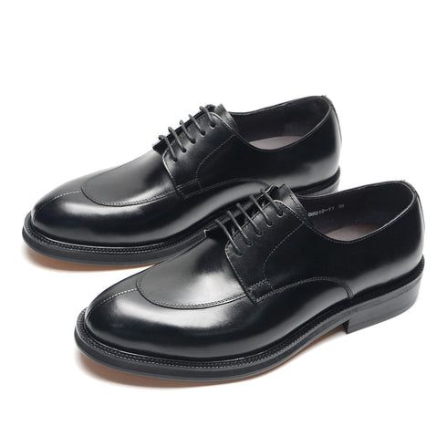 Classic Italian Luxury Men's Elegant Leather Lace Up Oxfords Business Footwear