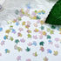 50pcs 3D Kawaii Colorful Leaf Nail Art Charms - Mixed Resin Nail Decorations and Acrylic Rhinestones for DIY Manicure Accessories and Press-On Nails