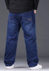 Plus Size Mens Jeans Loose Denim Straight Leg Stretch Casual Trousers