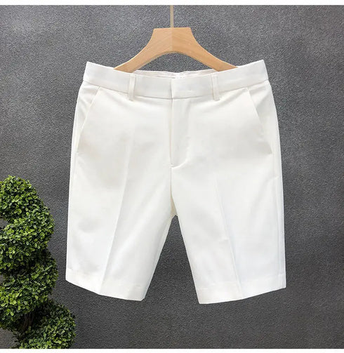 High-End Light Business Suit Shorts Men's Slim Casual Shorts