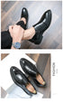 Fashion Men's Dress Shoes Formal Loafers Leather Wedding Shoes for Men
