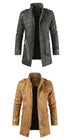 Fleece-lined Faux-Leather Jacket — Warm, Slim & Winter-Ready