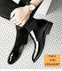 Elevator Dress Shoes for Men Patent Leather Heighten Formal Oxfords