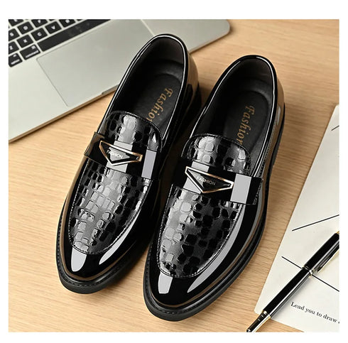 Large Size Men's Dress Shoes Soft Sole Casual Wedding Footwear